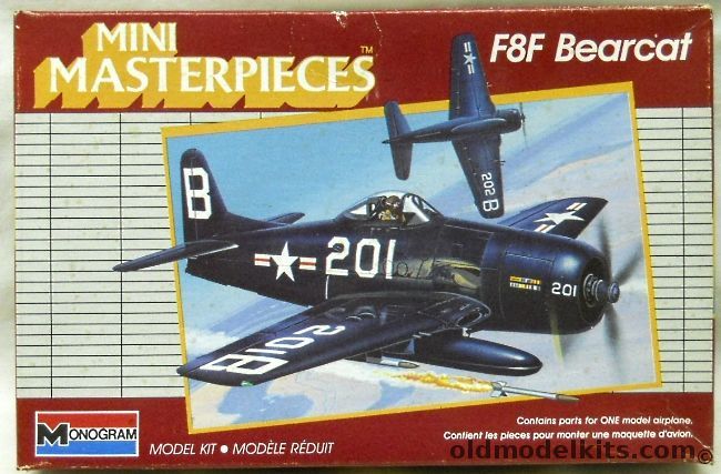 Monogram 1/72 Grumman F8F Bearcat - Mini Masterpieces, 5013 plastic model kit